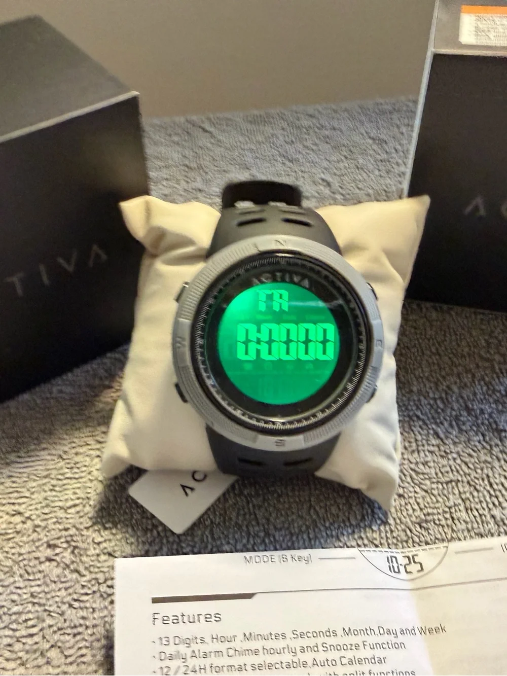 Invicta Activa Rubber Strap 50mm OS NWT Digital Sport Watch ACW1915-004